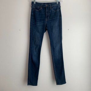 Hollister Medium Wash Classic Stretch Ultra High Rise Super Skinny Jeans